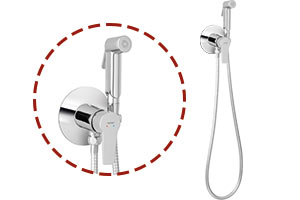 Ritto - Build-in bidet mixer, chrome