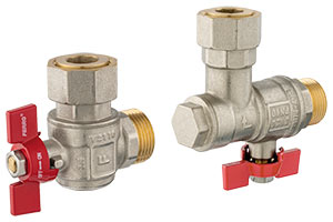 Angle ball valves