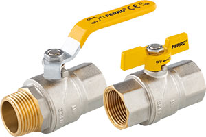 Gas ball valves