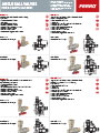 Angle ball valves, female-male with half-union