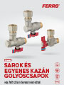 Sarok és egyenes kazán golyóscsapok